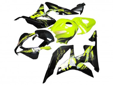 2007-2008 Honda CBR600RR Motorcycle Fairings - Yellow Glossy Black UK