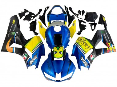 2013-2023 Honda CBR600RR Motorcycle Fairings - Blue Yellow Matte Black Green Monster Shark UK
