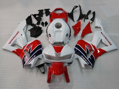2013-2023 Honda CBR600RR Motorcycle Fairings - White Red Dark Blue HRC UK