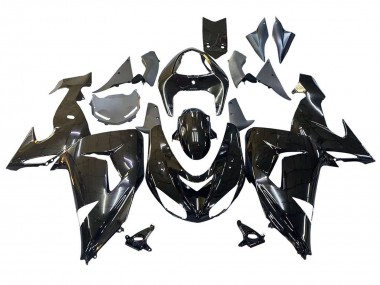 2006-2007 Kawasaki ZX10R Motorcycle Fairings - Glossy Black UK