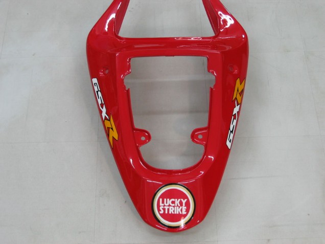 2000-2002 Suzuki GSXR1000 Motorcycle Fairings - White Red Lucky Strike UK