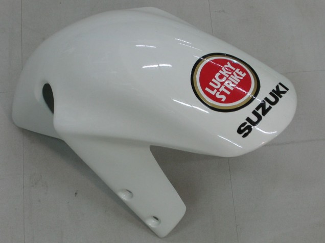 2000-2002 Suzuki GSXR1000 Motorcycle Fairings - White Red Lucky Strike UK