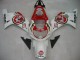 2000-2002 Suzuki GSXR1000 Motorcycle Fairings - White Red Lucky Strike UK
