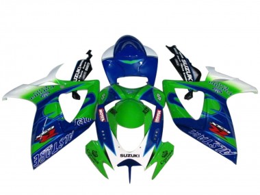 2004-2005 Suzuki GSXR 600 / GSXR 750 Motorcycle Fairings - White Blue Green UK