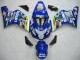 2004-2005 Suzuki GSXR 600 / GSXR 750 Motorcycle Fairings - Blue White Yellow Green Telefonica Motul MoviStar UK