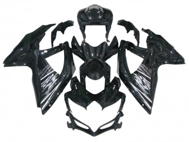 2006-2007 Suzuki GSXR 600 / GSXR 750 Motorcycle Fairings - Glossy Black Grey White UK