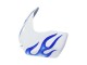 2006-2007 Suzuki GSXR 600 / GSXR 750 Motorcycle Fairings - White Blue Flame UK