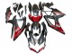 2008-2010 Suzuki GSXR 600 / GSXR 750 Motorcycle Fairings - Matte Black Red UK