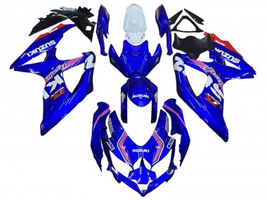 2008-2010 Suzuki GSXR 600 / GSXR 750 Motorcycle Fairings - White Blue Pink Ecstar Motul UK