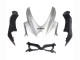 2008-2010 Suzuki GSXR 600 / GSXR 750 Motorcycle Fairings - Silver Matte Black UK
