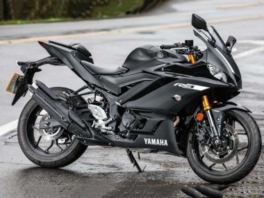 2019-2021 Yamaha YZF R3/R25 Motorcycle Fairings - Matte Black Silver UK