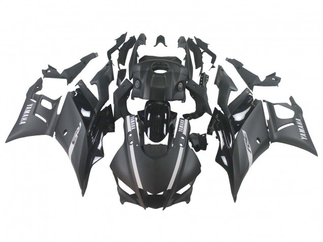 2019-2021 Yamaha YZF R3/R25 Motorcycle Fairings - Matte Black Silver UK