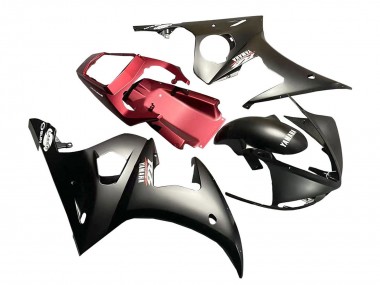 2006-2009 Yamaha YZF R6S Motorcycle Fairing - Red Matte Black UK