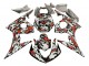 2003-2004 Yamaha YZF R6 Motorcycle Fairings - Black Red Grey Camouflage UK