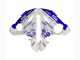 2005 Yamaha YZF 600 R6 Motorcycle Fairings - White Blue Yamalube UK