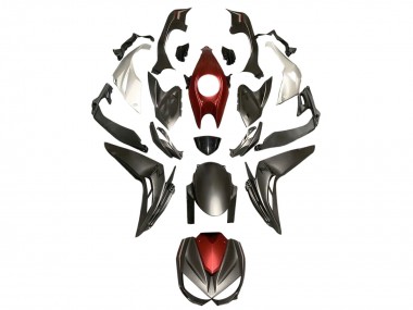 2014-2019 Kawasaki Z1000 Motorcycle Fairings - Silver Red Matte Black UK