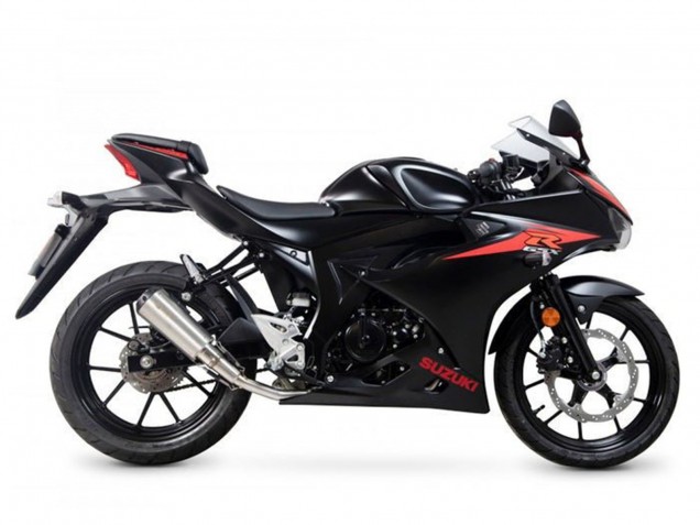 2017-2025 Suzuki GSXR125 Motorcycle Fairings - Black Red Stripe UK