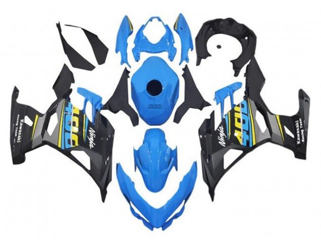 2018-2024 Kawasaki Ninja 400 Motorcycle Fairings - Blue Black Yellow Grey UK