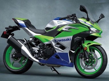 2024-2025 Kawasaki Ninja 500 EX500R Motorcycle Fairings - Silver Green Blue UK