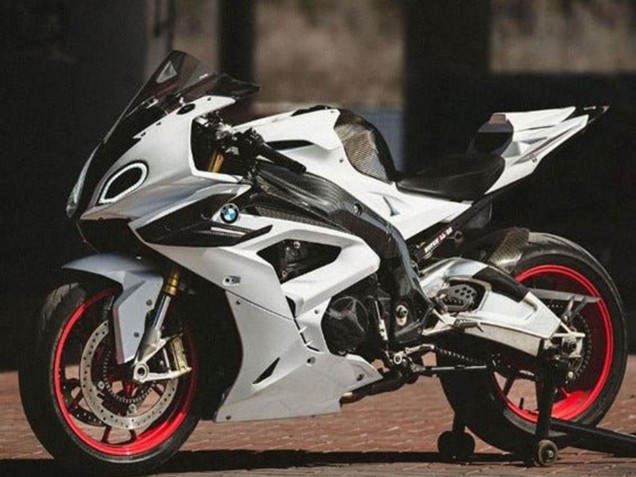 2015-2016 BMW S1000RR Motorcycle Fairings - Blue Purple Faux Forged Carbon Fiber UK