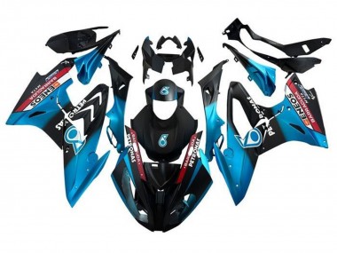 2017-2018 BMW S1000RR Motorcycle Fairings - Blue Red Matte Black Petronas UK