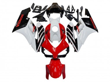 2004-2005 Honda CBR1000RR Motorcycle Fairing - White Red Glossy Black Stripe UK