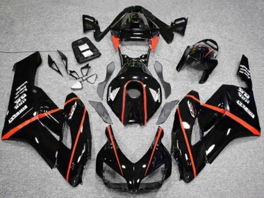 2004-2005 Honda CBR1000RR Motorcycle Fairings - Glossy Black Red Stripe UK