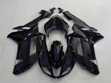 2007-2008 Kawasaki ZX6R Motorcycle Fairing - Glossy Black UK