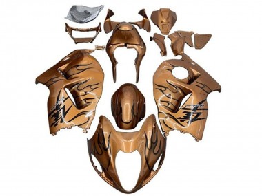 2008-2020 Bronze Black Flame Suzuki GSXR 1300 Hayabusa Motorcycle Fairings UK