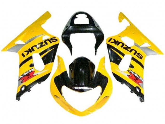 2000-2002 Suzuki GSXR1000 Motorcycle Fairings - Yellow Grey Black UK