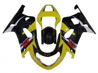 2000-2002 Suzuki GSXR1000 Motorcycle Fairings - Yellow Silver Glossy Black Red UK