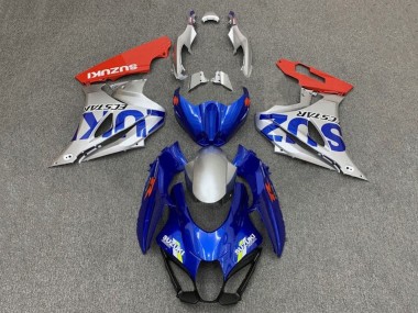 2017-2024 Suzuki GSXR1000 Motorcycle Fairings - Blue Silver Red UK