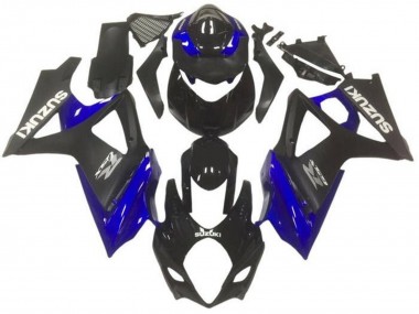 2007-2008 Suzuki GSXR 1000 Motorcycle Fairings - Glossy Black Matte Black Blue Grey UK