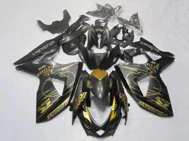 2009-2016 Suzuki GSXR 1000 Motorcycle Fairings - Black Gold Tribal UK