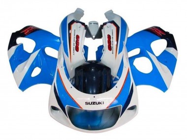 1996-2000 Suzuki GSXR 600 / GSXR 750 Motorcycle Fairings - Blue White Red UK