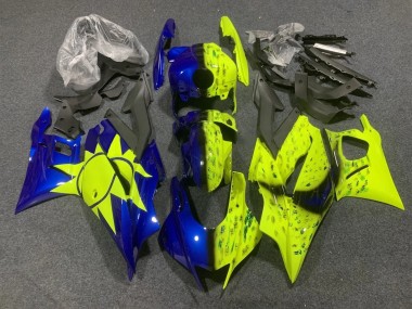 2022-2024 Yamaha YZF R3/R25 Motorcycle Fairings - Yellow Blue UK