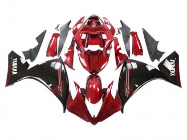 2009-2011 Yamaha YZF 1000 R1 Motorcycle Fairings - Red Glossy Black UK