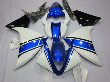 2009-2011 Yamaha YZF 1000 R1 Motorcycle Fairings - White Blue Black UK