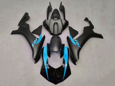 2015-2019 Yamaha YZF 1000 R1 Motorcycle Fairings - Matte Black Glossy Black Light Blue UK