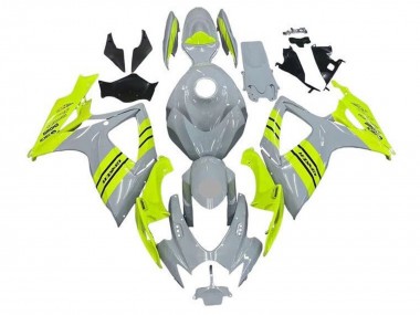 2006-2007 Suzuki GSXR 600 / GSXR 750 Motorcycle Fairings - Grey Neon Yellow UK