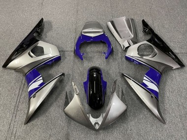 2005 Yamaha YZF R6 Motorcycle Fairings - Silver Blue Black White UK
