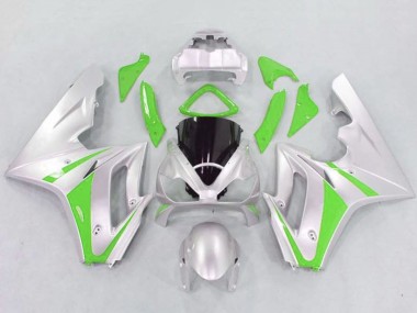 2006-2008 Triumph Daytona 675 Triple Motorcycle Fairings - Silver Green UK