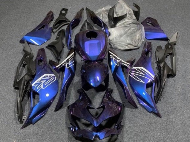 2019-2025 Kawasaki ZX4R ZX-4RR Motorcycle Fairings - Purple Blue Gradient UK