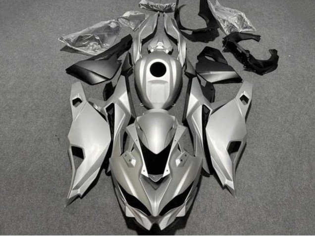 2019-2025 Kawasaki ZX4R ZX-4RR Motorcycle Fairings - Silver Black UK