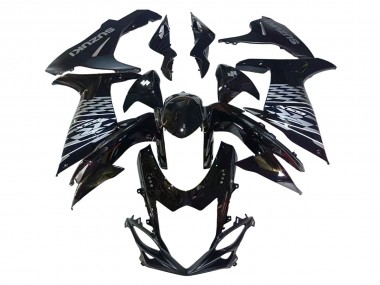 2011-2024 Suzuki GSXR 600/750 Motorcycle Fairings - Glossy Black Silver UK