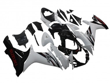 2011-2024 Suzuki GSXR 600/750 Motorcycle Fairings - White Glossy Black UK