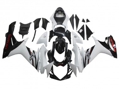 2011-2024 Suzuki GSXR 600/750 Motorcycle Fairings - White Glossy Black UK