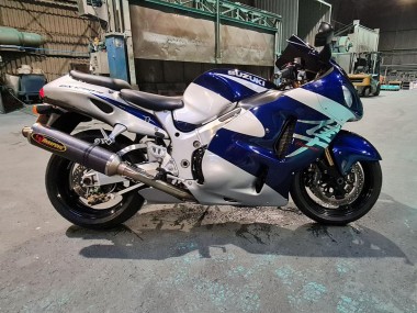 1996-2007 Suzuki GSXR 1300 Hayabusa Motorcycle Fairings - Blue White UK