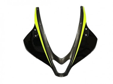 2007-2008 Honda CBR600RR Motorcycle Fairings - Glossy Black High Viz Yellow UK
