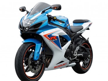 2006-2007 Suzuki GSXR 600 Motorcycle Fairings - White Blue Red UK